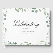 Gedenkteken "Viering van het leven" van Eucalyptus Gastenboek (Voorkant)