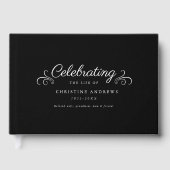 Gedenkteken "Viering van het leven" Zwart Gastenboek (Voorkant)