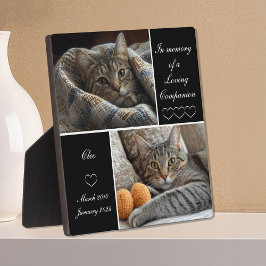 Gedenkteken voor huisdieren Dog Cat Loss Keepsake Fotoplaat