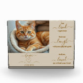 Gedenkteken voor huisdieren fotoblokken (Voorkant)