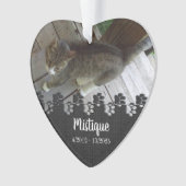 Gedenkteken voor huisdieren Geliefde herinnering Ornament (voorkant)