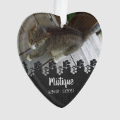 Gedenkteken voor huisdieren Geliefde herinnering Ornament (voorkant)