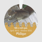 Gedenkteken voor huisdieren Geliefde herinnering Ornament (voorkant)