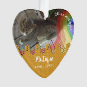 Gedenkteken voor huisdieren Geliefde herinnering Ornament (voorkant)