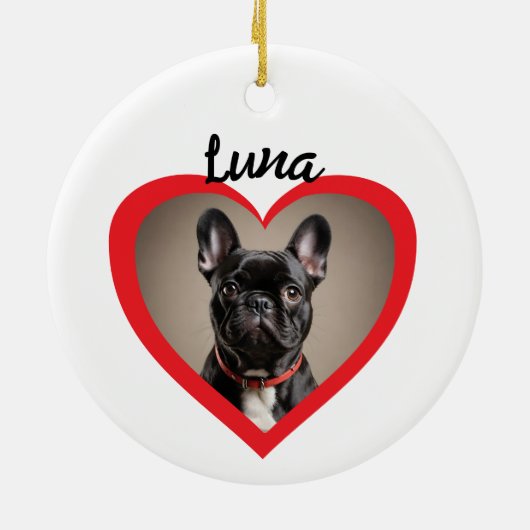 Gedenkteken voor huisdieren Gezegend zijn de Pure  Keramisch Ornament (Achterkant)