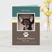 gedenkteken voor huisdieren kaart (Gele Bloem)