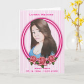 Gedenkteken voor sympathie kaart (Gele Bloem)