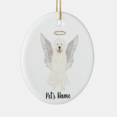 Gedenkteken voor sympathie met Pyreneese herdersho Keramisch Ornament (Rechts)