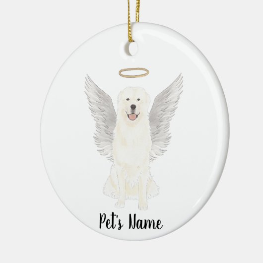 Gedenkteken voor sympathie met Pyreneese herdersho Keramisch Ornament (Links)