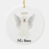 Gedenkteken voor sympathie met Pyreneese herdersho Keramisch Ornament (Achterkant)