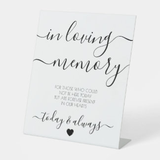 Gedenkteken voor witte kalligrafie reclamebord met voetstuk