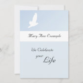  gedenkteken / wake / levende begrafenis aankondiging (Voorkant)