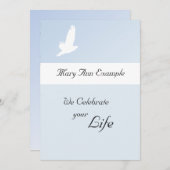  gedenkteken / wake / levende begrafenis aankondiging (Voorkant / Achterkant)