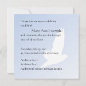  gedenkteken / wake / levende begrafenis kaart (Achterkant)