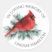 Gedenkteken Waterverf kardinaal den Ronde Sticker (Voorkant)