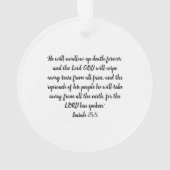 Gedenkteken Waterverf kardinaal Ornament (achterkant)