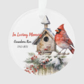 Gedenkteken Waterverf kardinaal Ornament (voorkant)