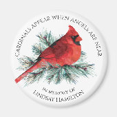 Gedenktekens verschijnen Gezegde Waterverf Pine Magneet (Voorkant)