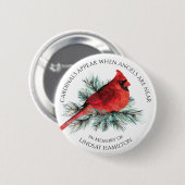 Gedenktekens verschijnen Gezegde Waterverf Pine Ronde Button 5,7 Cm (Voorkant /achterkant)