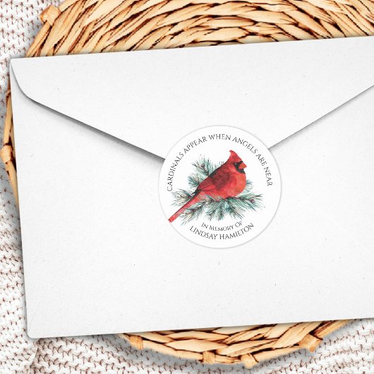 Gedenktekens verschijnen Waterverf Pine Ronde Sticker