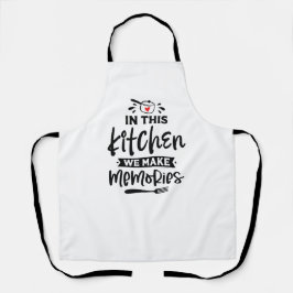 Gedenkwaardige keukenmomenten schort