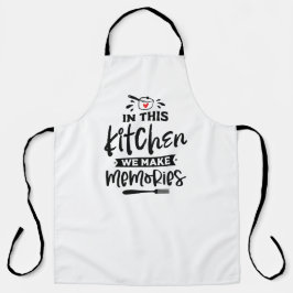 Gedenkwaardige keukenmomenten schort