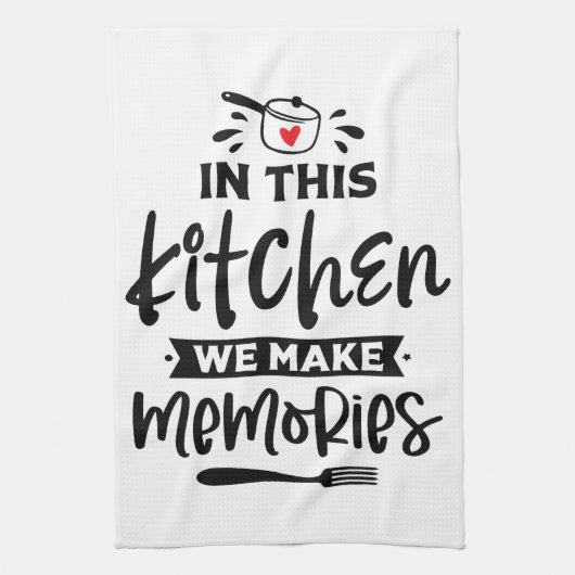 Gedenkwaardige keukenmomenten theedoek (Verticaal)