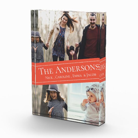 Gedenkwaardige momenten Custom Multi-Photo Keepsak Fotoblokken (Rechts)