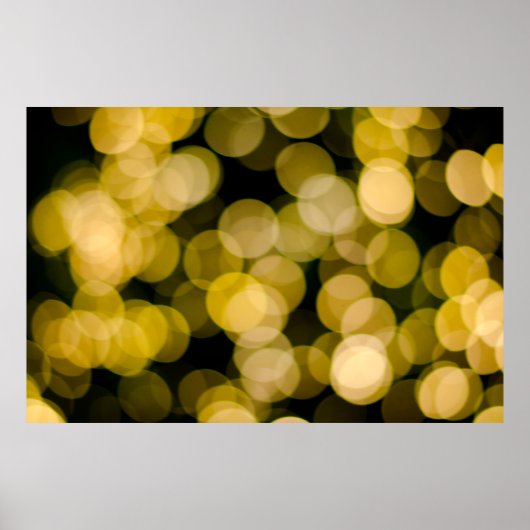 Gedeocuseerde nachtlichtachtergrond. Abstracte cir Poster (Voorkant)