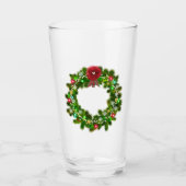 Gedeormeerd kerstfeestmaal glas (Voorkant)