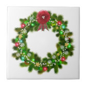 Gedeormeerd kerstfeestmaal tegeltje (Voorkant)