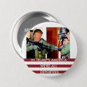 gedeporteerden ronde button 7,6 cm (Voorkant /achterkant)