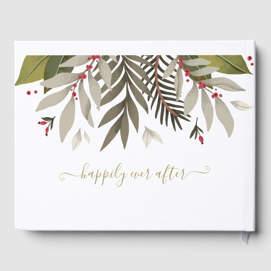 Gedesnoepte botanische bruiloft gastenboek (Achterkant)