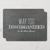 Gedesorganiseerd / Grappig bruidsmeisje / Maid of  Kaart (Voorkant / Achterkant)