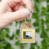 Gedesorienteerde Kat van de kelderverdieping, de Sleutelhanger (Hand)