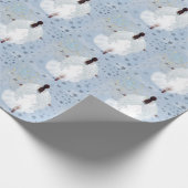 Gedespt engel en sterren 2 Verpakkingspapier Cadeaupapier (Hoek)