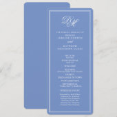 Gedestemde bruiloft in Cornflower Blue Kaart (Voorkant / Achterkant)