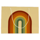 Gedesthetisch gelaagde regenboog in de vorm van Re Groot Cadeauzakje (Achterkant)