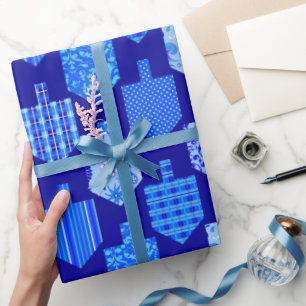 Gedestilleerd blauw cadeaupapier