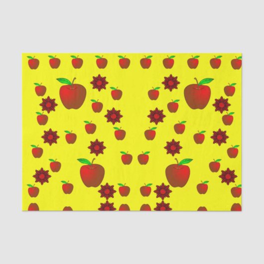 Gedestilleerd papier rode appels (Voorkant)