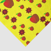Gedestilleerd papier rode appels (Detail)