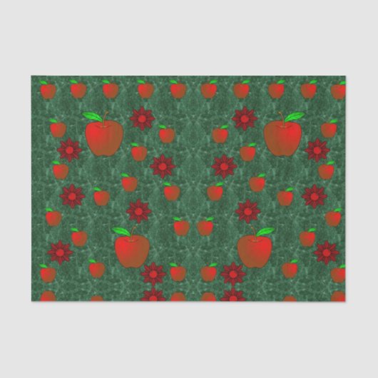 Gedestilleerd papier rode appels (Voorkant)