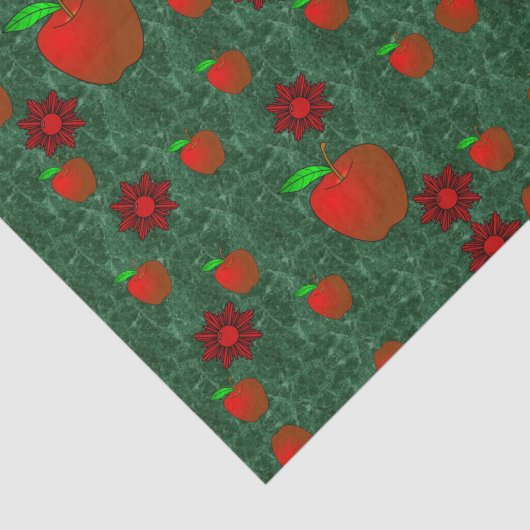 Gedestilleerd papier rode appels (Detail)