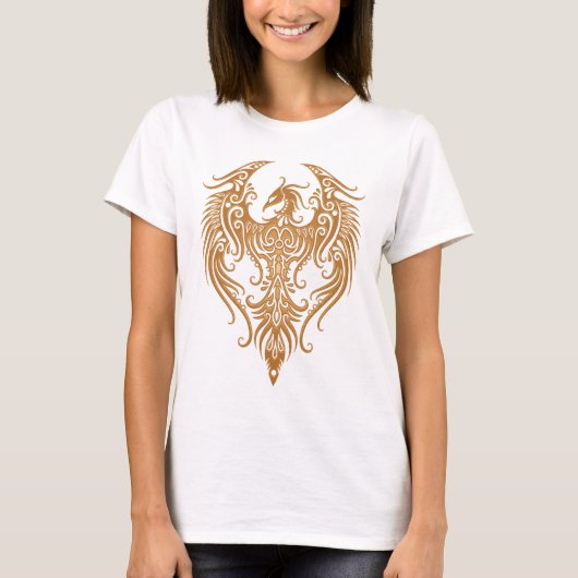 Gedestilleerde bruine stam Phoenix T-shirt (Voorkant)