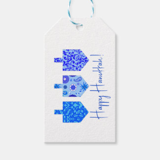 Gedestilleerde Dreidels White Cadeaulabel