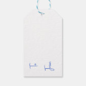 Gedestilleerde Dreidels White Cadeaulabel (Achterkant)