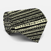 Gedestilleerde strepen - Bleek geel Stropdas (Opgerold)