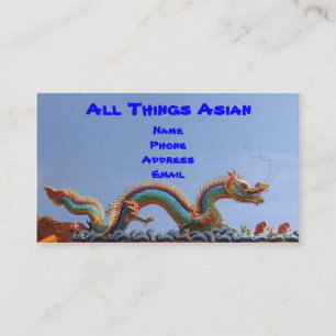 Gedestilleerde tempelrog met dragons visitekaartje