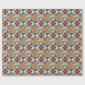 Gedestresseerde abstracte verf cadeaupapier (Vlak)
