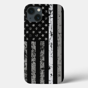 Gedetacheerde Dune Grey Line Amerikaanse Vlag Case-Mate iPhone Case